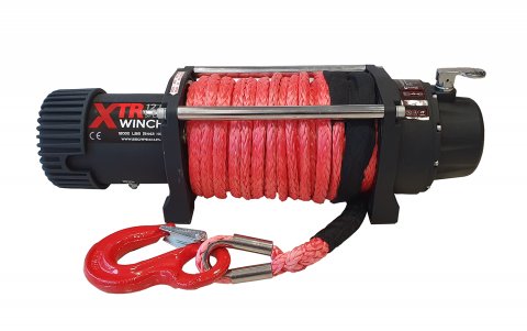 Naviják XTR 12000lbs ( 5443 kg ) SPEED - syntetické  červené lano