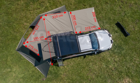 Markýza DELTAWING 270° XTR-143 IRONMAN4x4  (na levou stranu) SAMONOSNÁ