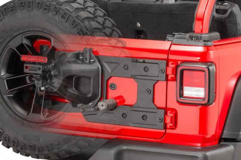 Vyztužený držák na rezervu + distanční sada pro Jeep Wrangler JL 2 i 4 dveře 2018+