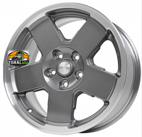 Šedý, originální alu disk Jeep 17" 5 x 127 7,5j ET43,8