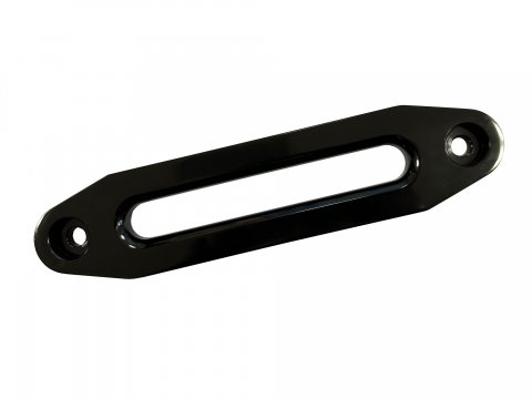 Černý hliníkový průvlak pro syntetické lano