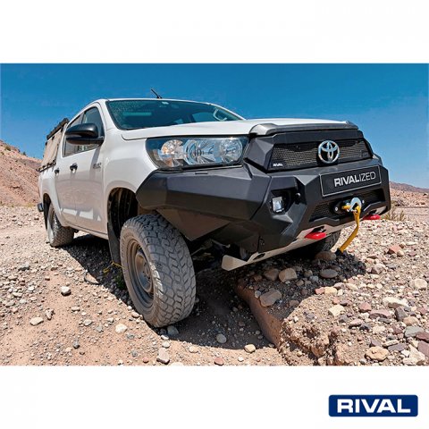 Přední hliníkový nárazník RIVAL s LED světly – Toyota Hilux 2020–2025