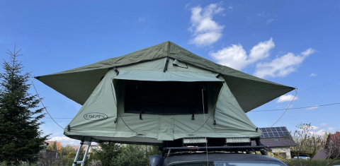 Střešní autostan Escape 190 cm – ZELENÝ | 9 dní používaný